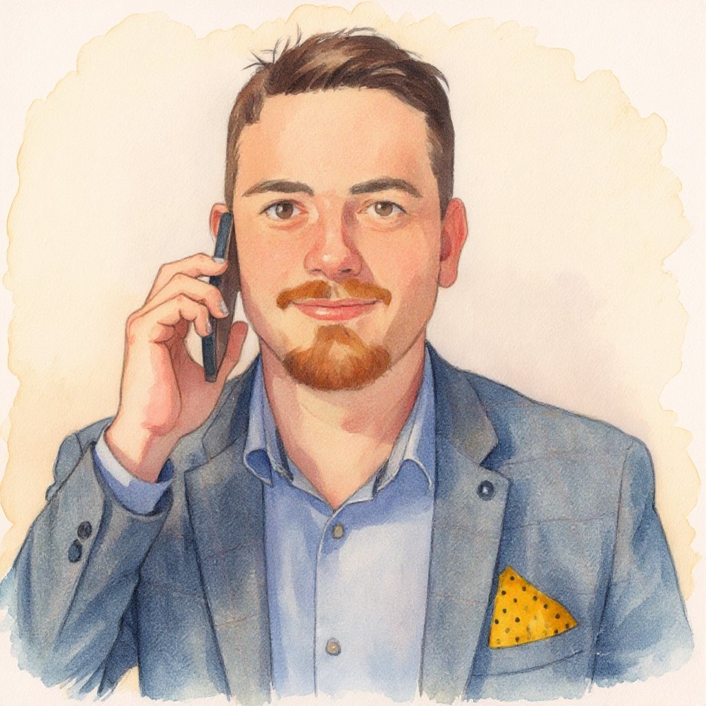 matt higgins answer phone watercolour dentures